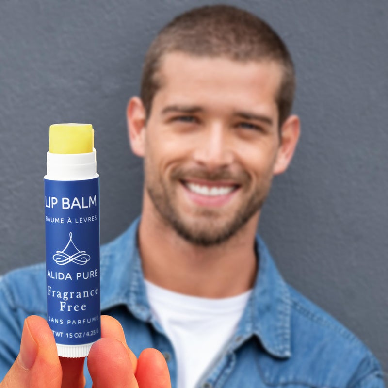 ALIDA PURE Fragrance Free Lip Balm, Vegan Set, Unscented, No Flavor, Beeswax Free, Organic Jojoba and, Avocado Oil, Vitamin E, Natural Moisturizer for Dry, Chapped, or Cracked Lips, 5 Tube Set - Image 2